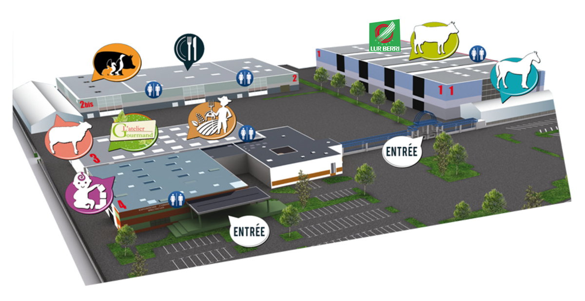 Plan Salon de l'Agriculture de Tarbes 2019